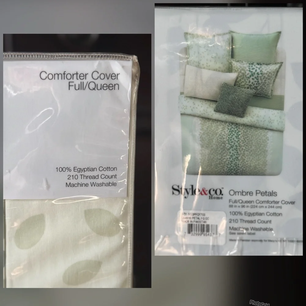 Style & Co OMBRE PETALS Full/Queen Duvet Set